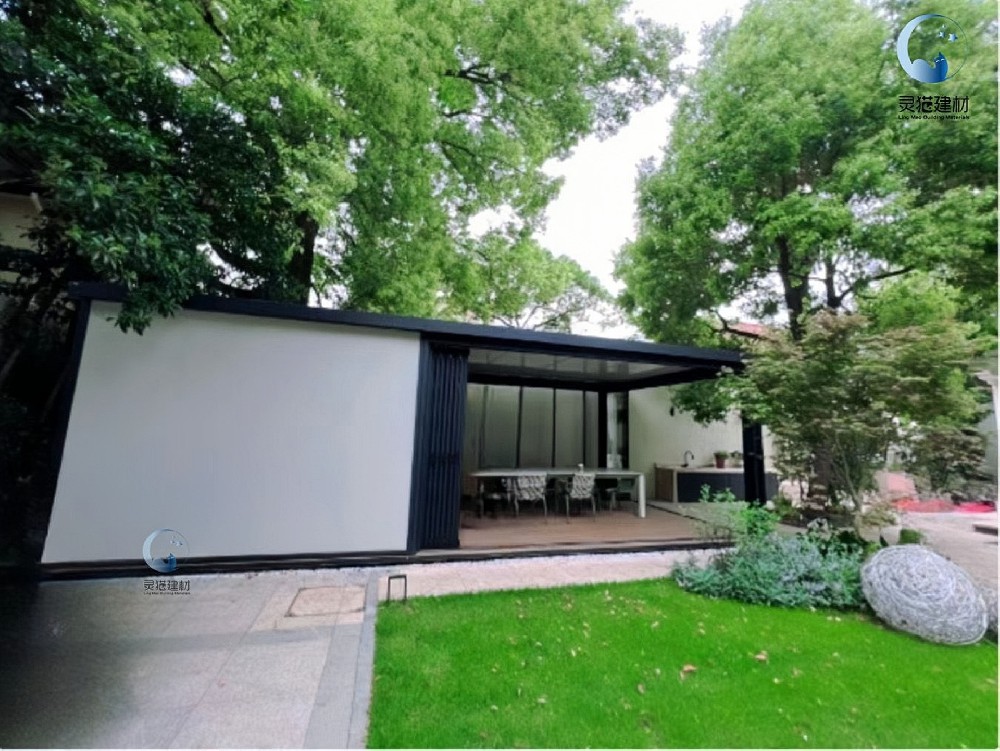 電動翻轉(zhuǎn)百葉休閑陽光房