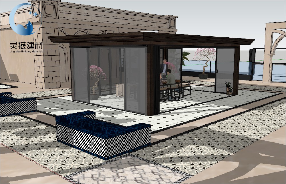 休閑陽(yáng)光房效果圖